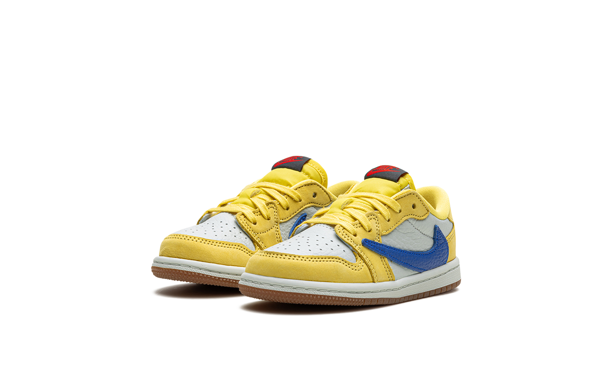 jordan 1 retro low og sp travis scott canary td+DZ5908-700+diagnol left view