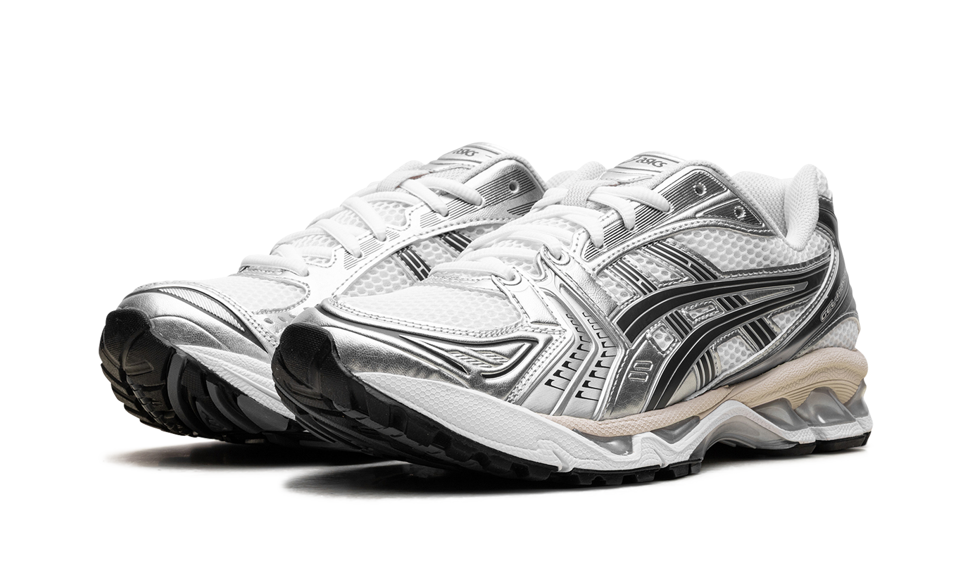 asics gel kayano 14 white graphite grey+1203A537-110+diagnol left view