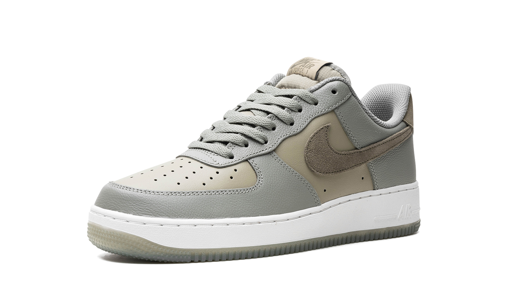 nike air force 1 07 lv8 dark stucco neutral olive+FJ4170-002+left diagnol single view
