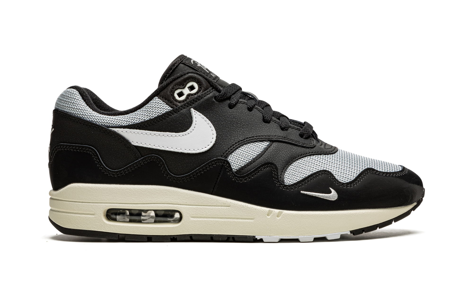 nike air max 1 patta waves black with bracelet+DQ0299-001+right view