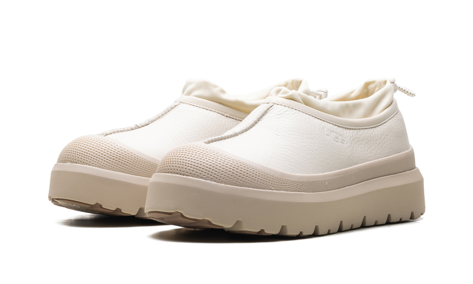 ugg tasman weather hybrid slipper birch white pepper+1158351-BHTP+diagnol left view