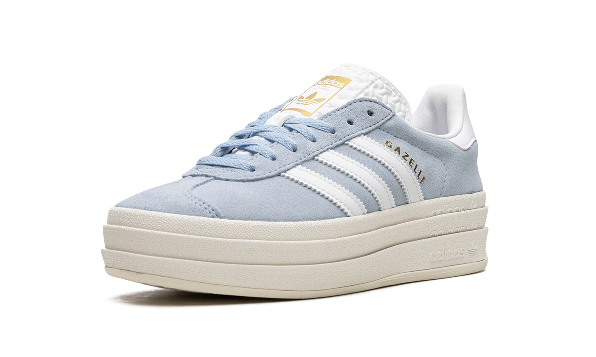 adidas gazelle bold clear sky women s+ID6991+left diagnol single view
