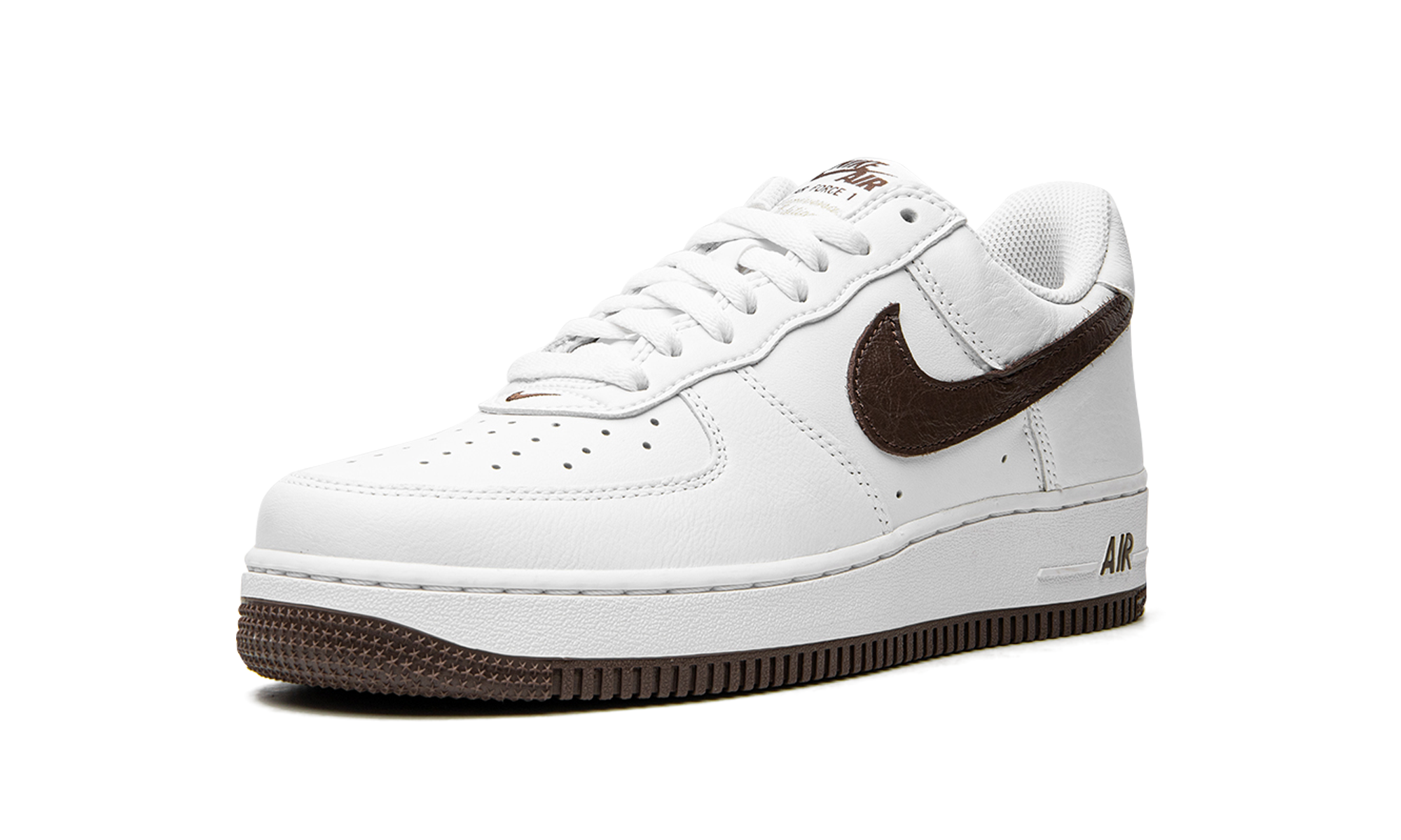nike air force 1 07 low color of the month white chocolate 2022+DM0576-100+left diagnol single view