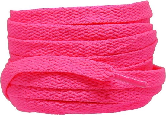 Flat Laces Bright Pink