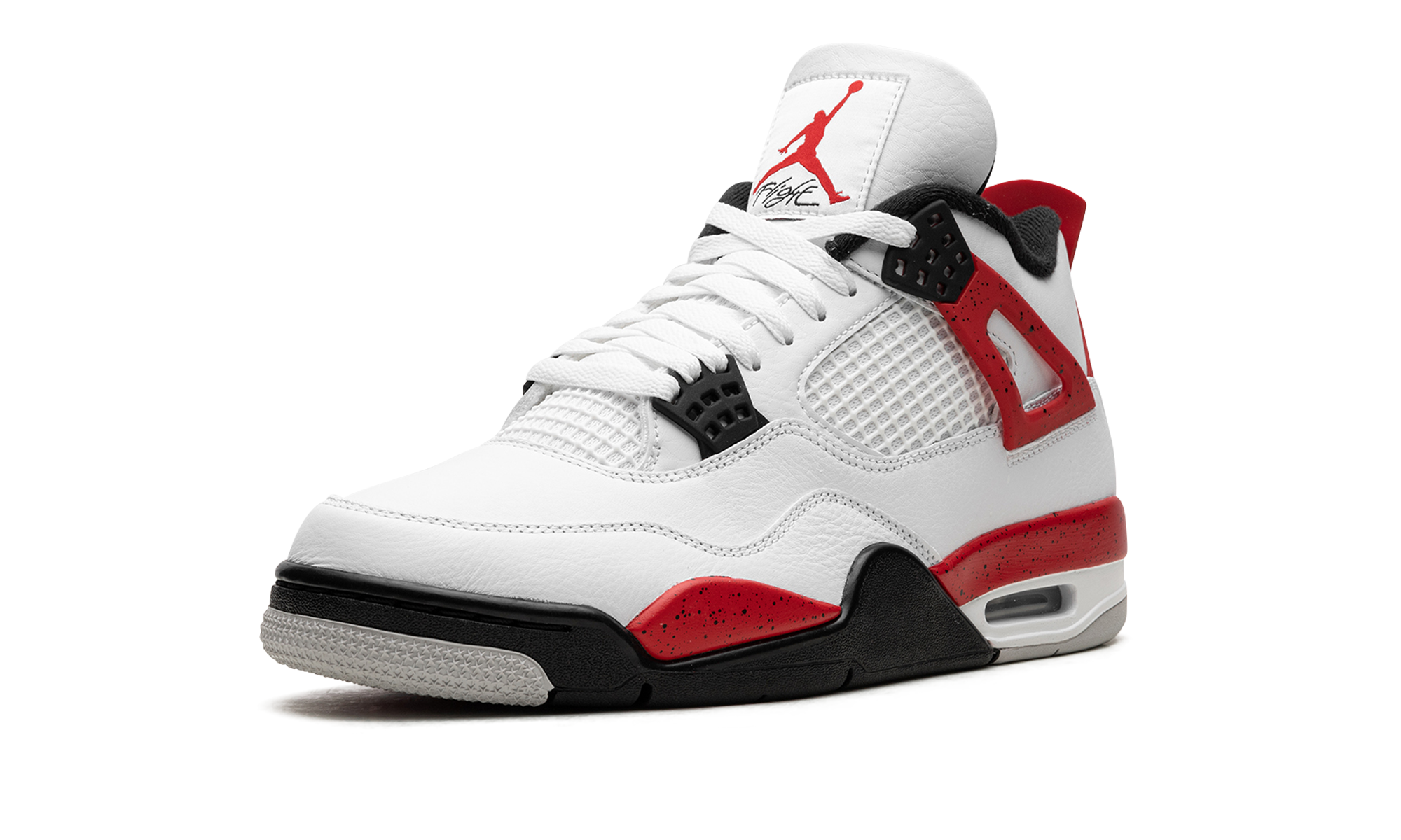jordan 4 retro red cement+DH6927-161+left diagnol single view