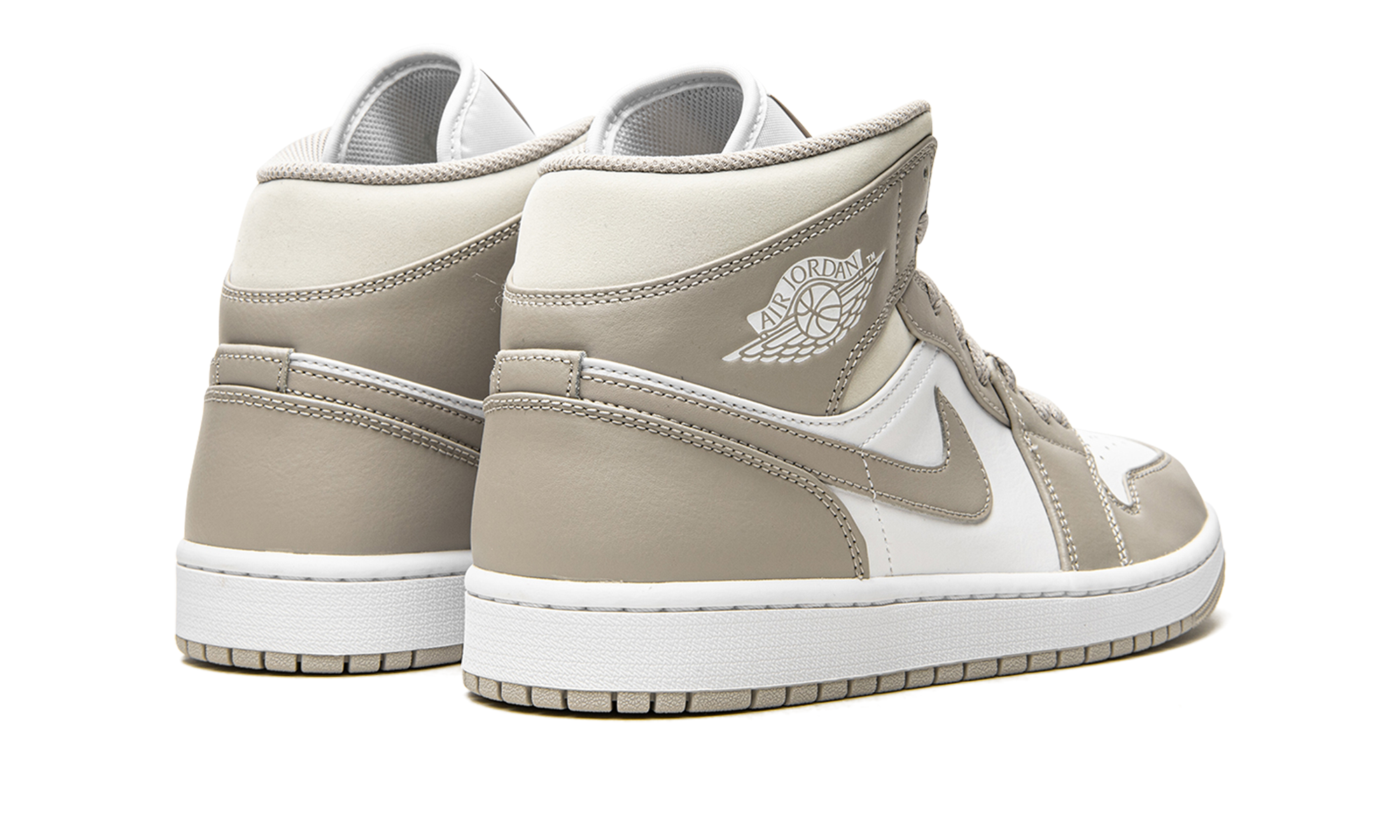 jordan 1 mid linen+554724-082+diagnol right behind view