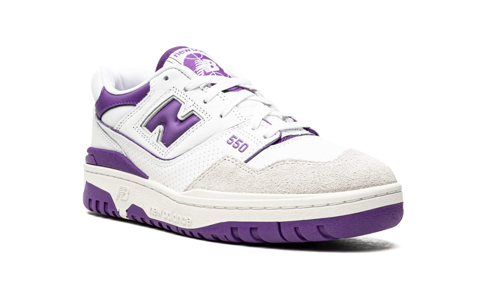 new balance 550 white purple+BB550WR1+diagnol right view