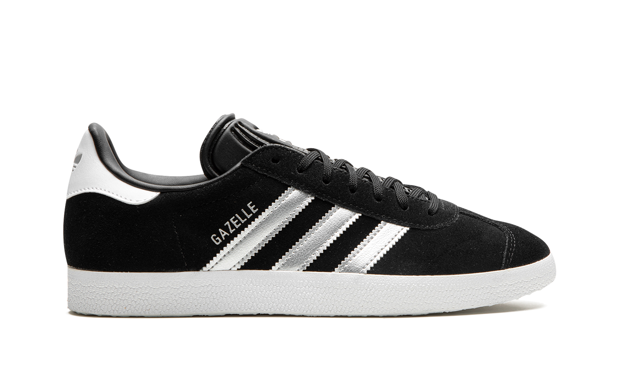 adidas gazelle black silver metallic women s+ID7007+right view