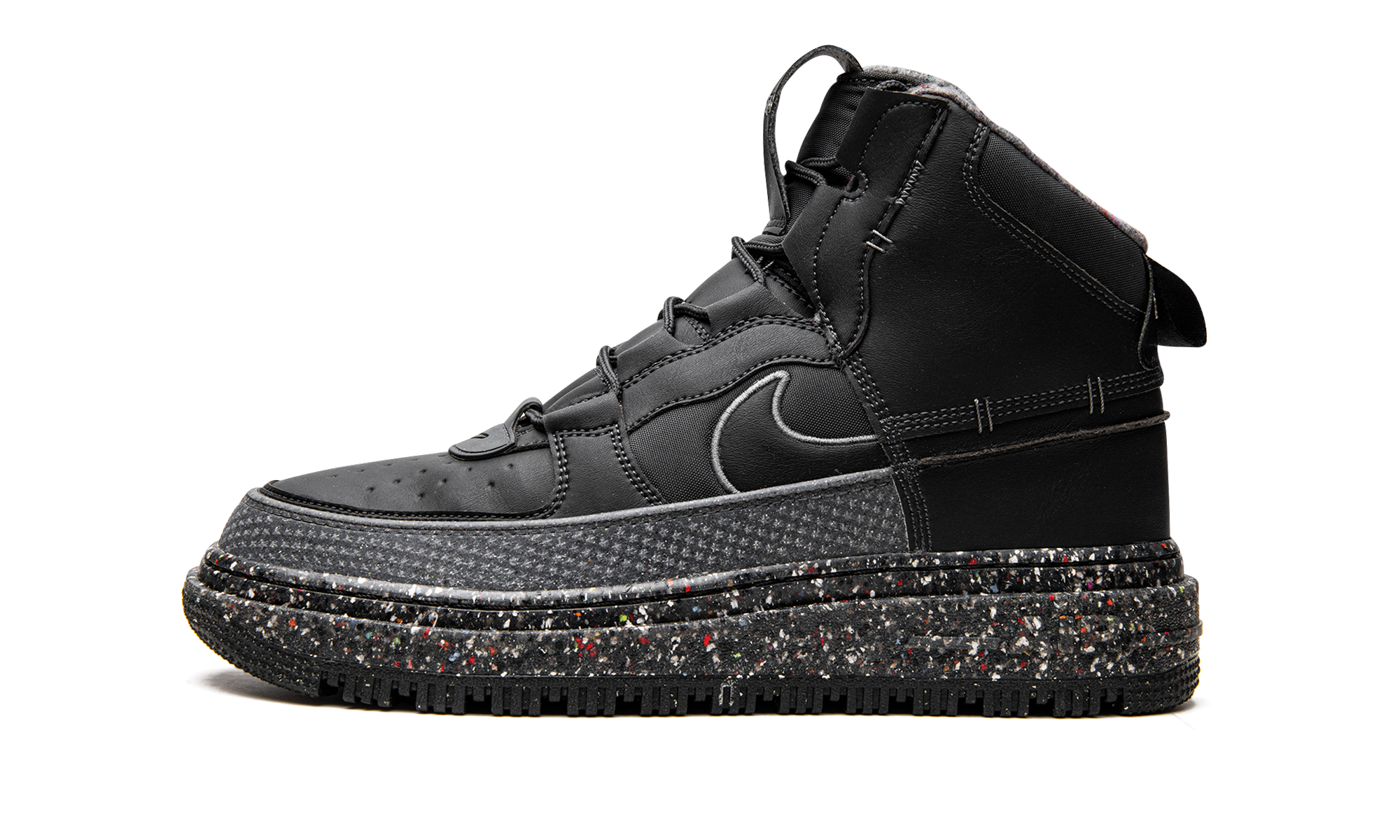 nike air force 1 high boot nn dark smoke grey+DD0747-001+diagnol right view 1