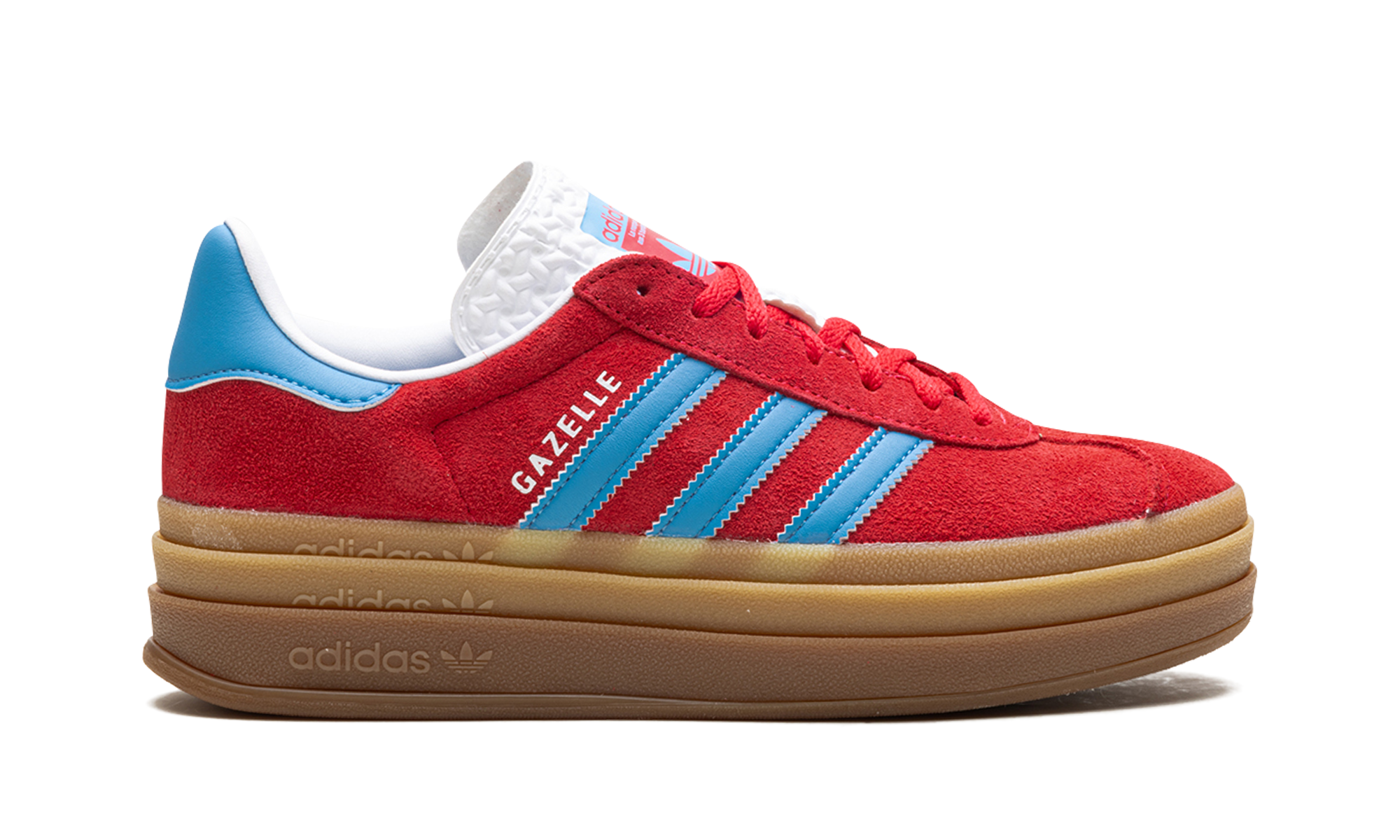 adidas gazelle bold active pink blue burst women s+IE0421+right view