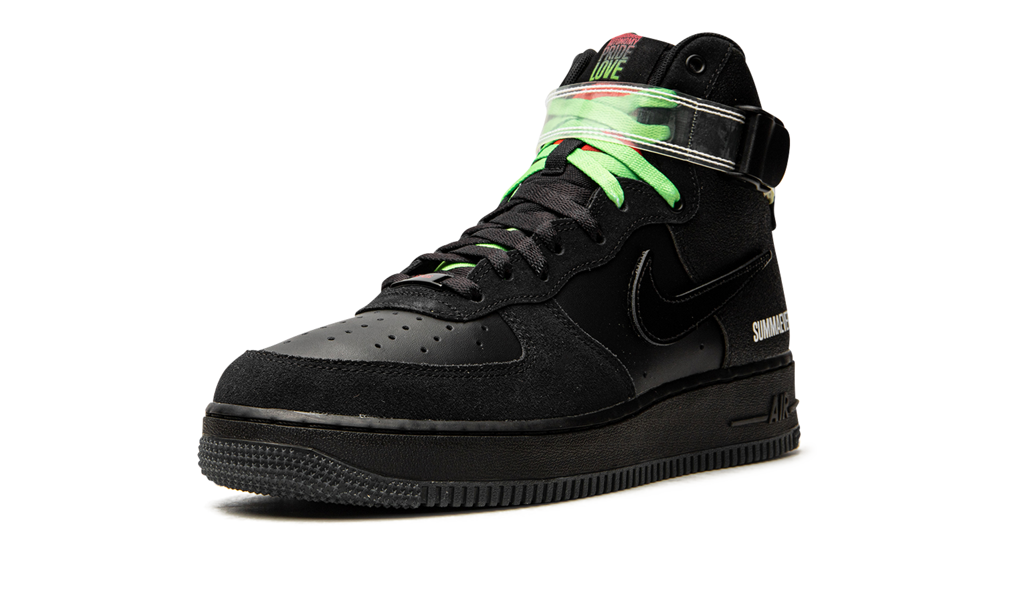 nike air force 1 high all for 1 lauren halsey summaeverythang+CU3052-001+left diagnol single view