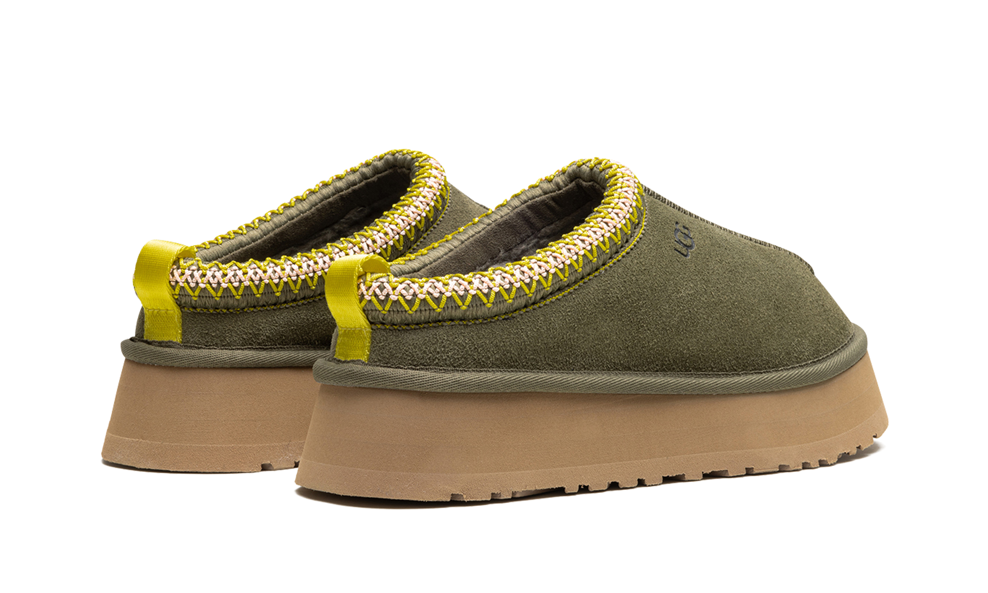 ugg tazz slipper burnt olive women s+1122553-BTOL+diagnol right behind view