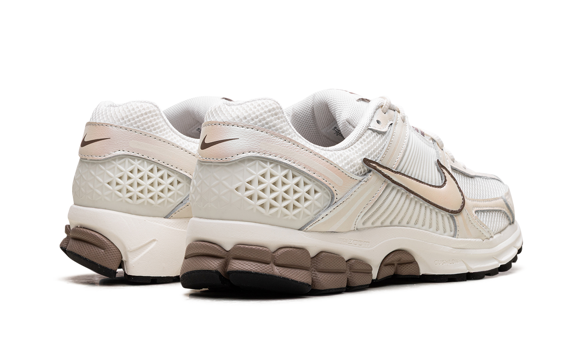 nike zoom vomero 5 sail mink brown black women s+IB8129-133+diagnol right behind view