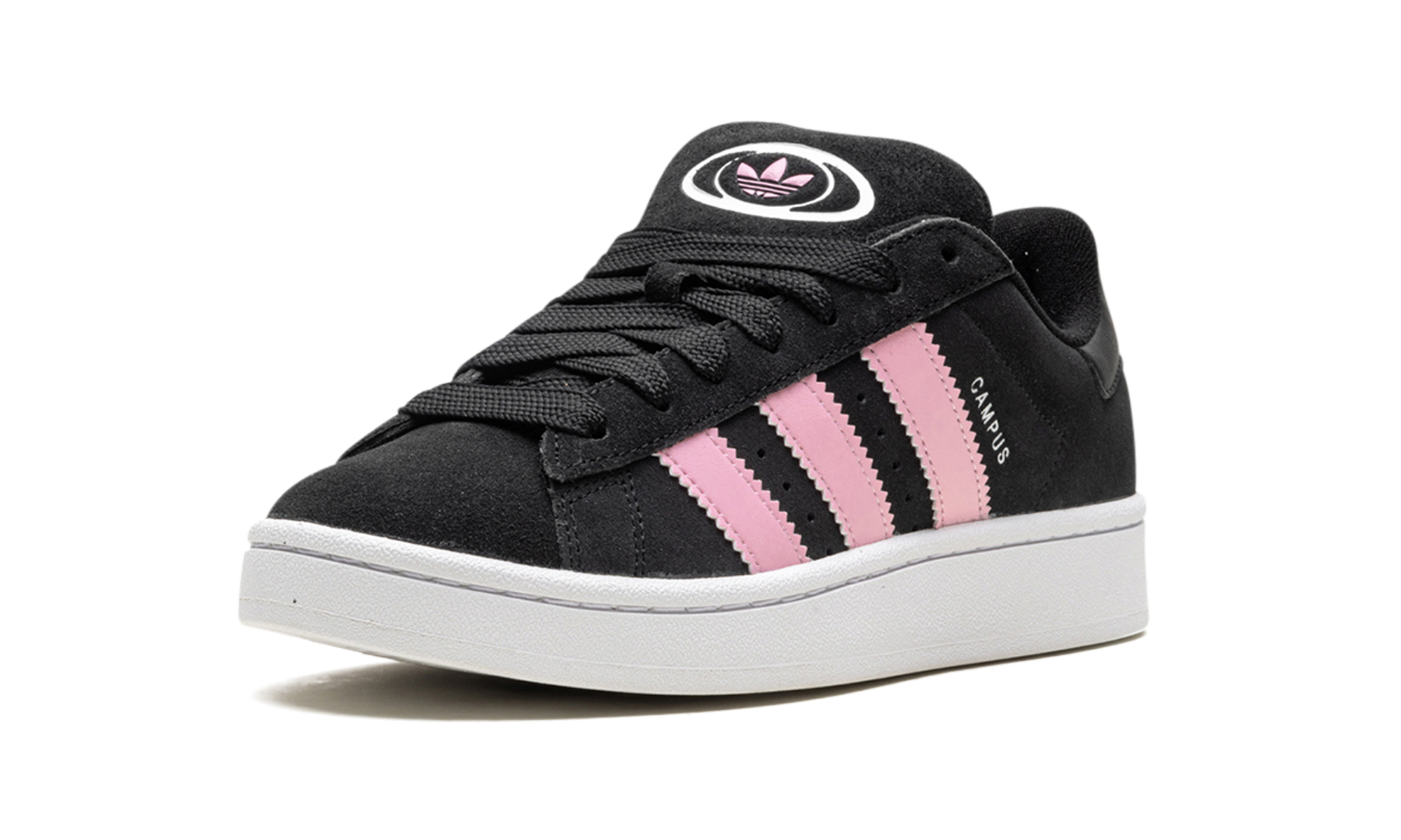 adidas campus 00s core black true pink women s+ID3171+left diagnol single view