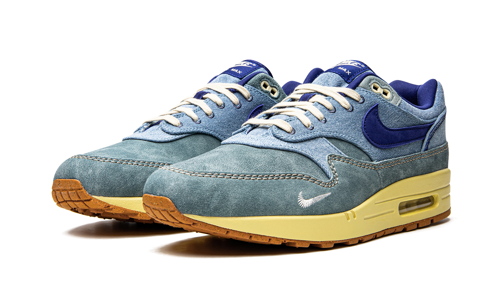 nike air max 1 prm dirty denim+DV3050-300+diagnol left view