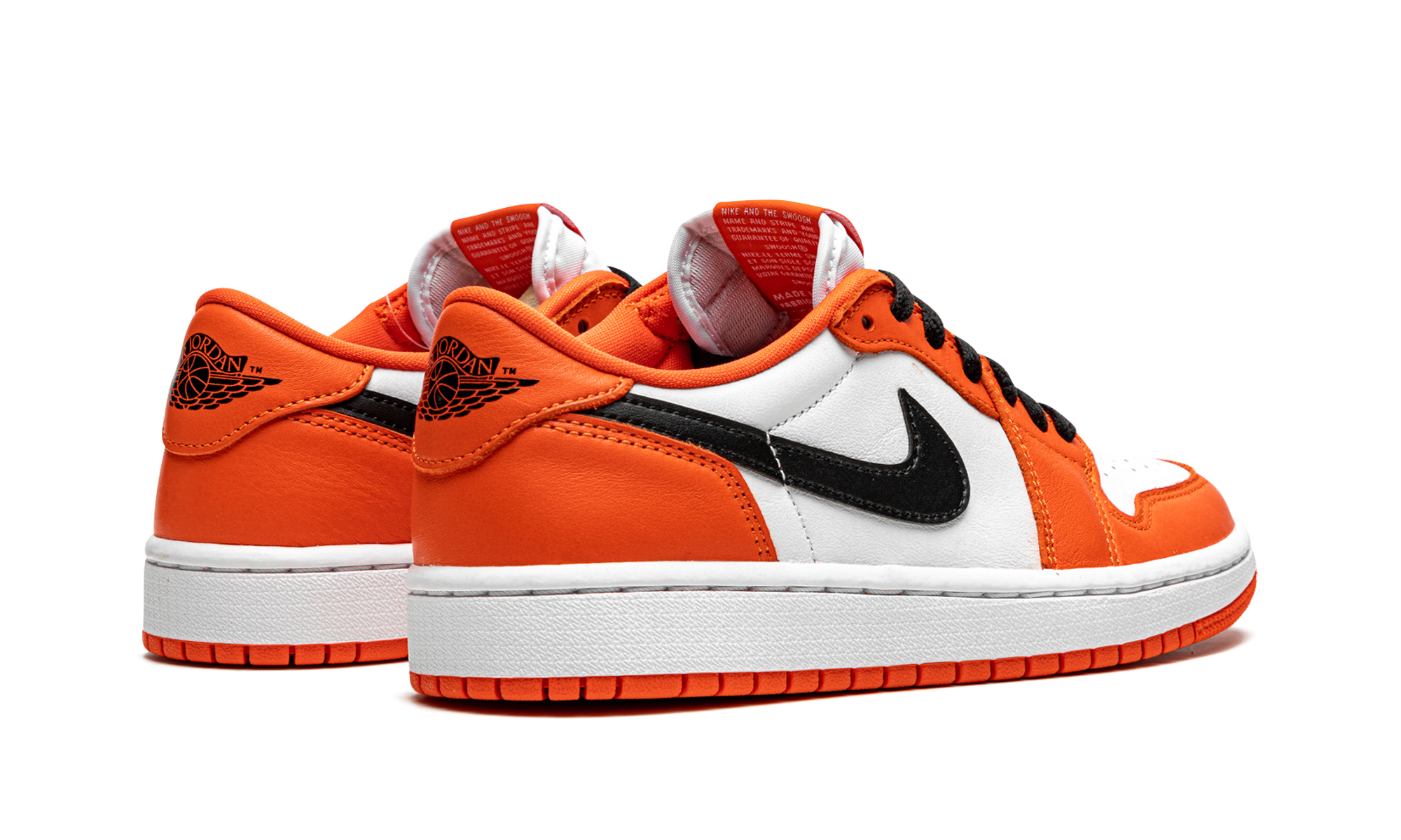 jordan 1 low og starfish women s+CZ0775-801+diagnol right behind view