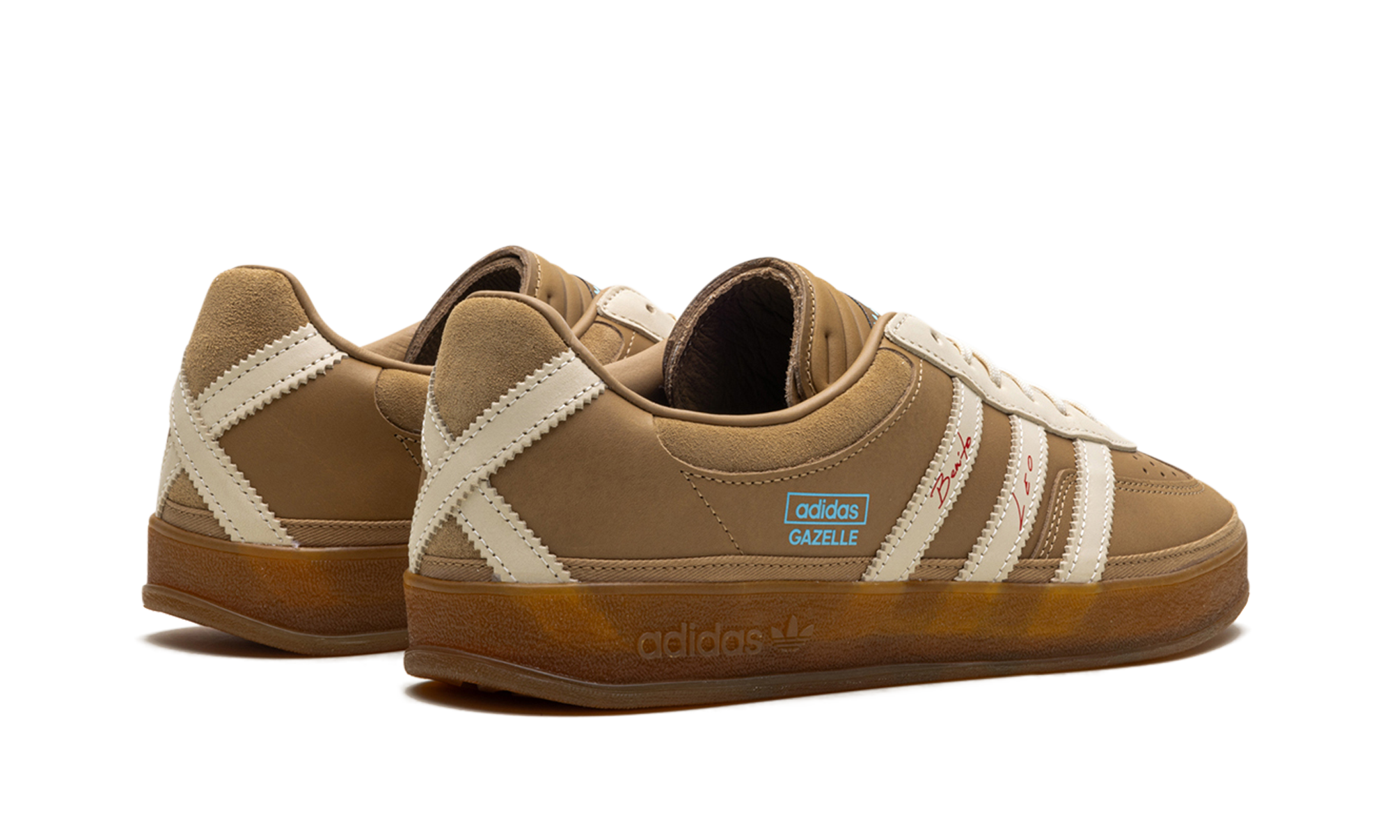 adidas gazelle indoor bad bunny lionel messi la voz de los fans+JR0182+diagnol right behind view