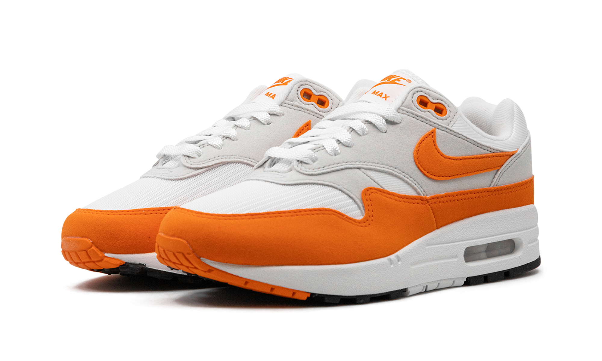 nike air max 1 87 safety orange women s+DZ2628-002+diagnol left view