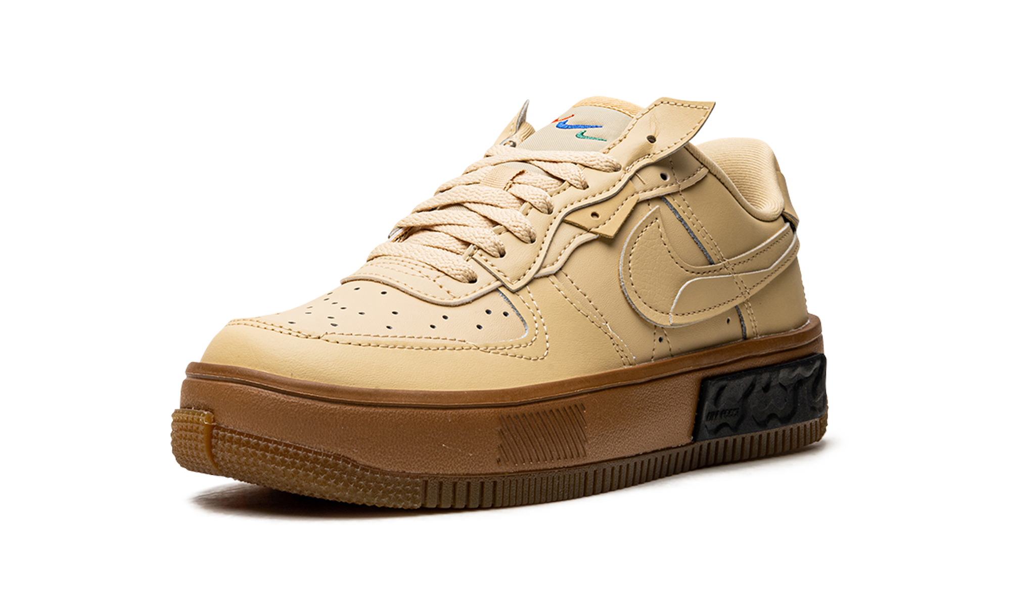 nike air force 1 fontanka sesame women s+DH1290-201+left diagnol single view