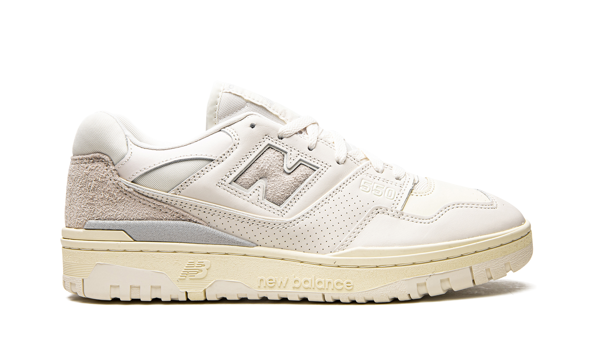 new balance 550 aime leon dore white leather+BB550AM1+right view
