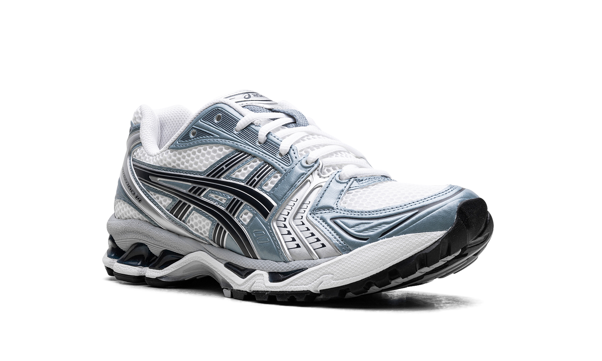 asics gel kayano 14 white fjord grey+1203A537-106+diagnol right view