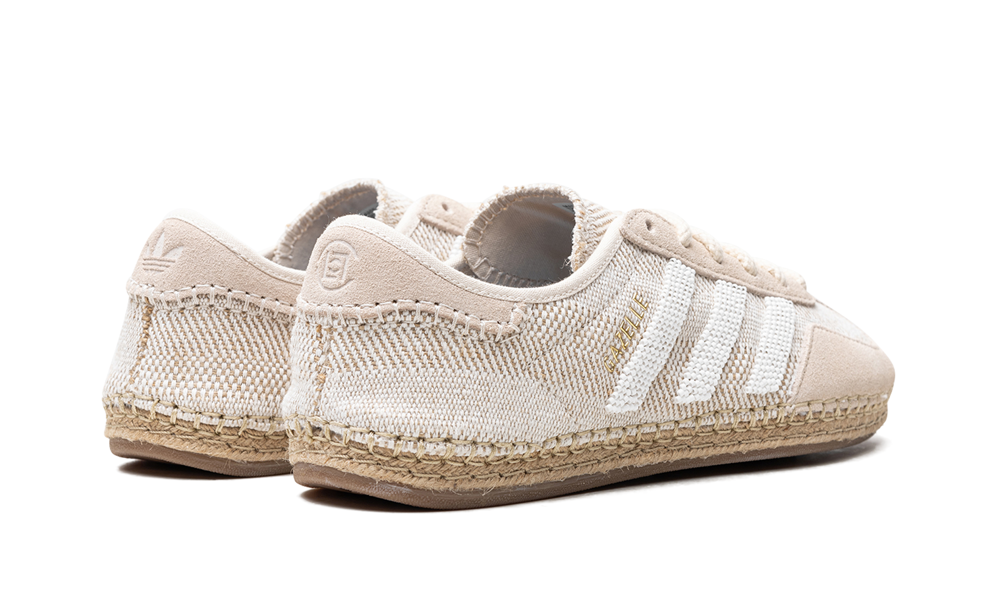 adidas gazelle clot halo ivory+IH3144+diagnol right behind view