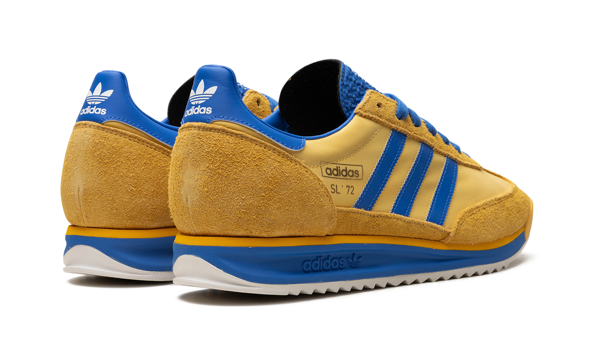 adidas sl 72 rs utility yellow bright royal+IE6526+diagnol right behind view