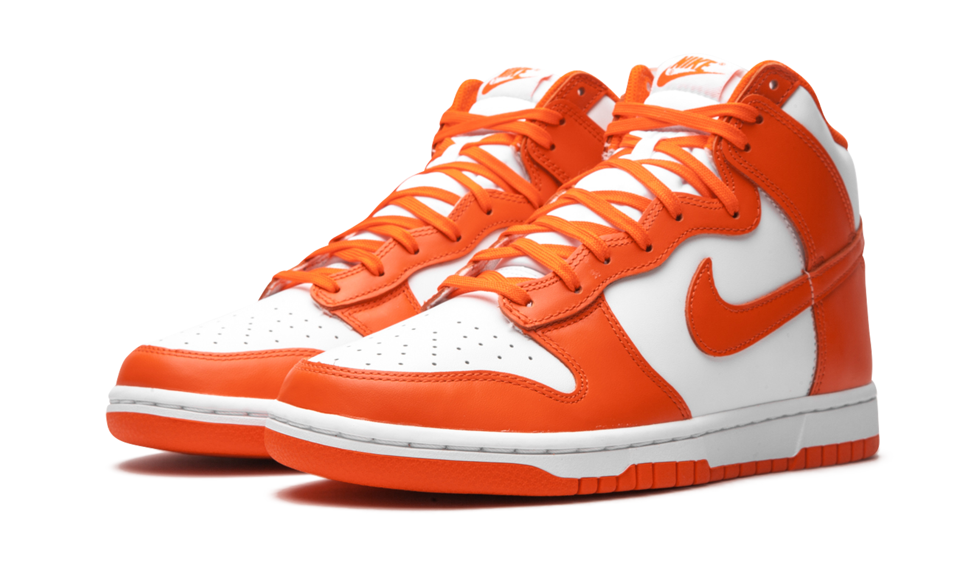 nike dunk high syracuse 2021+DD1399-101+diagnol left view
