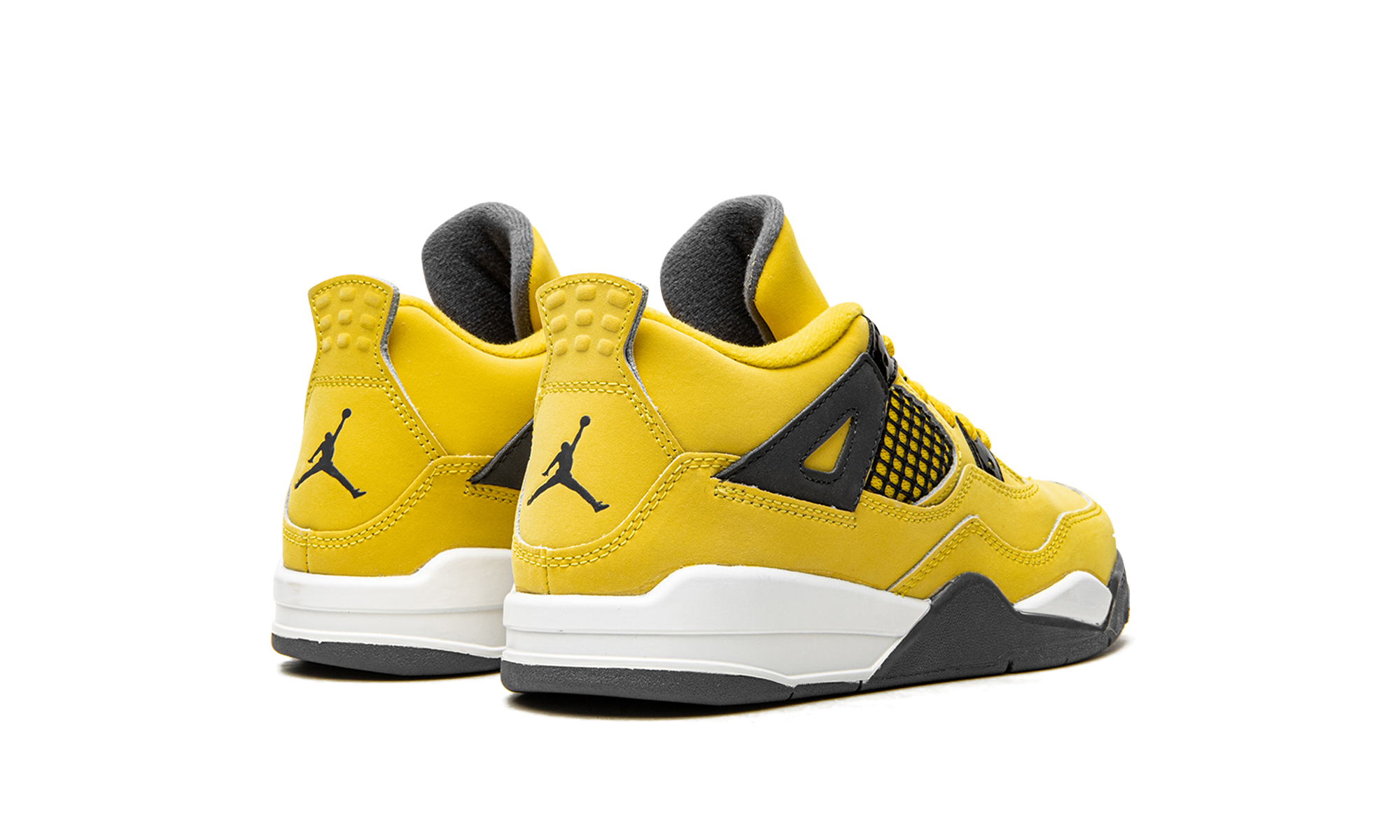 jordan 4 retro lightning 2021 ps+BQ7669-700+diagnol right behind view