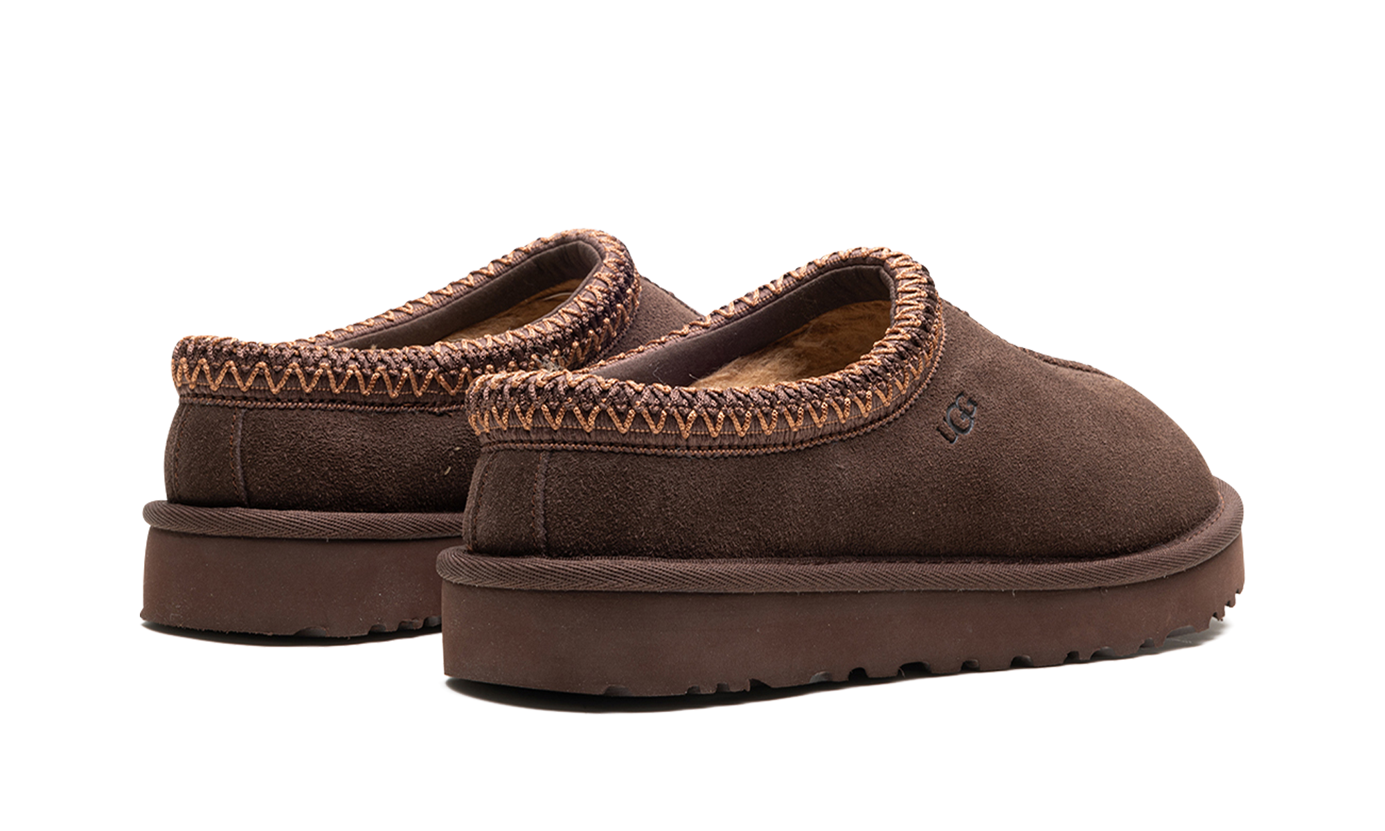 ugg tasman slipper burnt cedar women s+5955-BCDR+diagnol right behind view