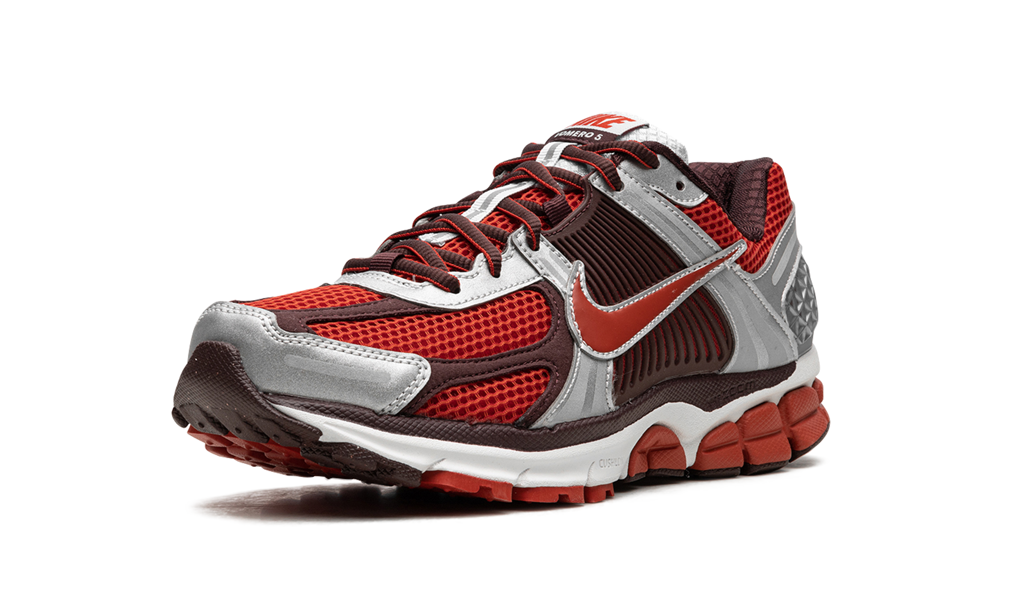 nike zoom vomero 5 mystic red women s+FN7778-600+left diagnol single view