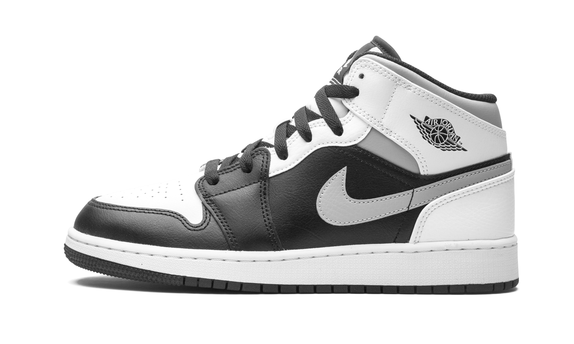 jordan 1 mid white shadow gs+554725-073+diagnol right view 1