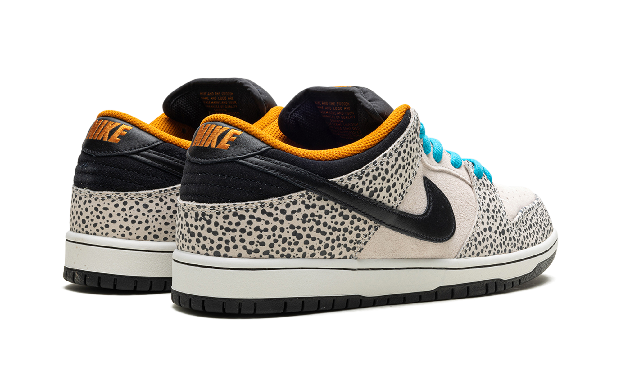 nike sb dunk low electric pack olympic safari+FZ1233-002+diagnol right behind view