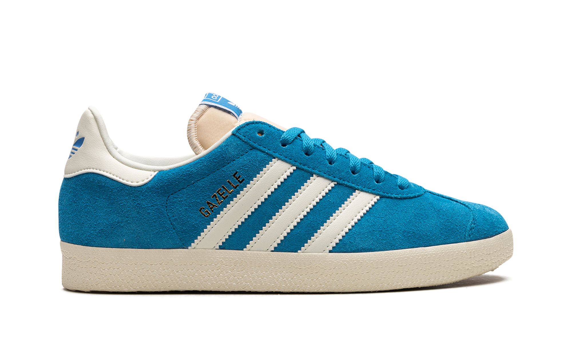adidas gazelle bold aqua off white cream white+GY7337+right view