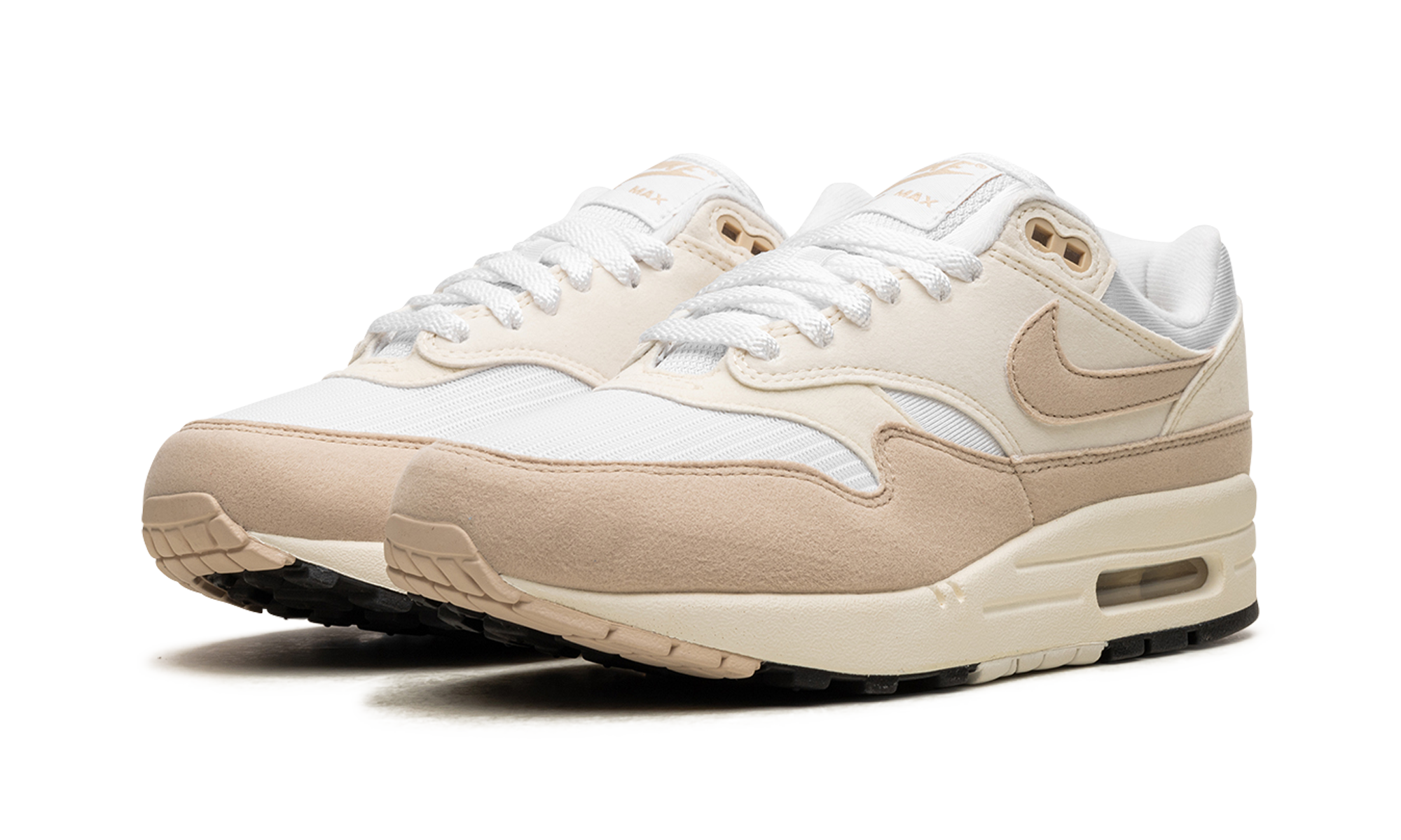 nike air max 1 pale ivory sanddrift women s+DZ2628-101+diagnol left view
