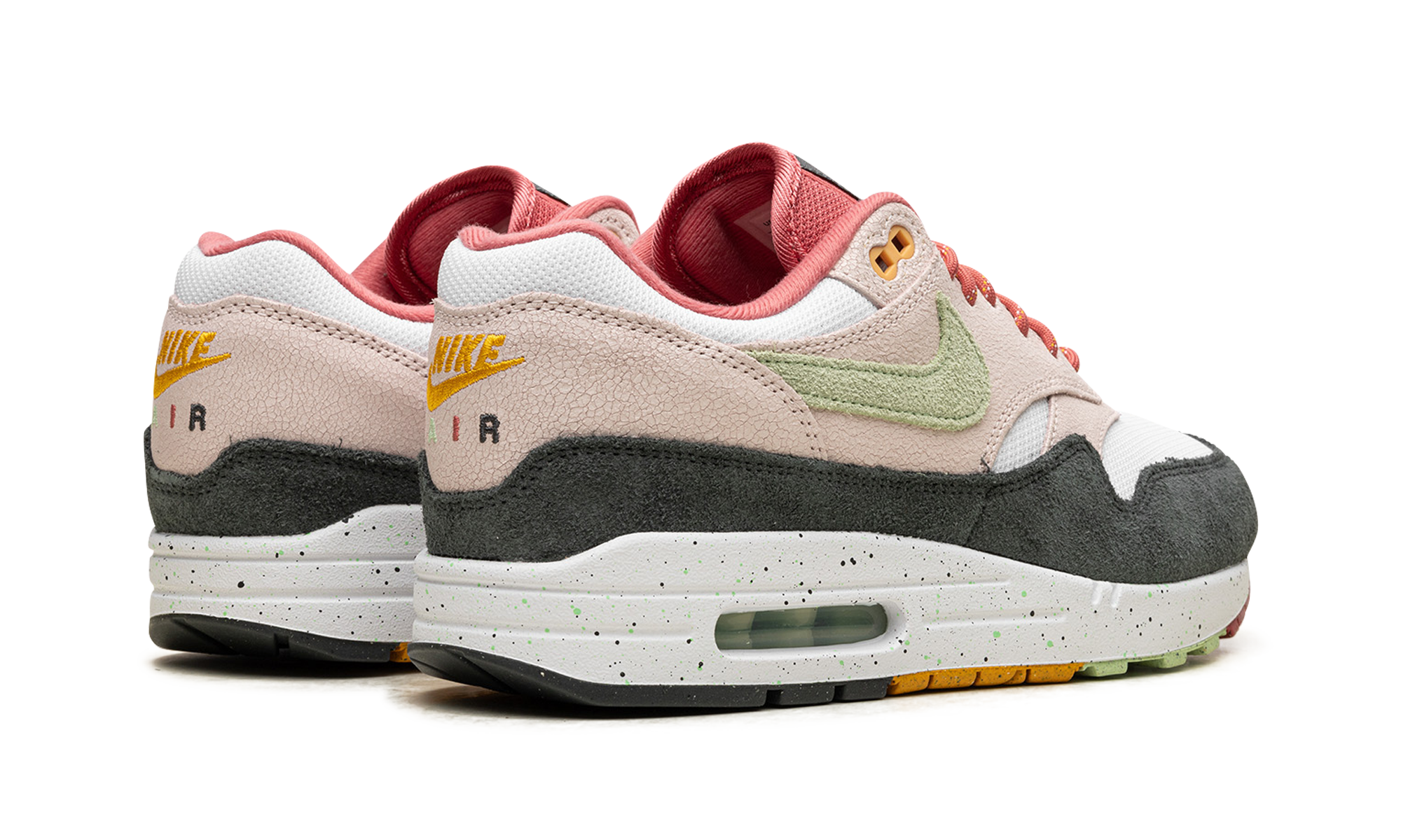 nike air max 1 easter celebration+FZ4133-640+diagnol right behind view