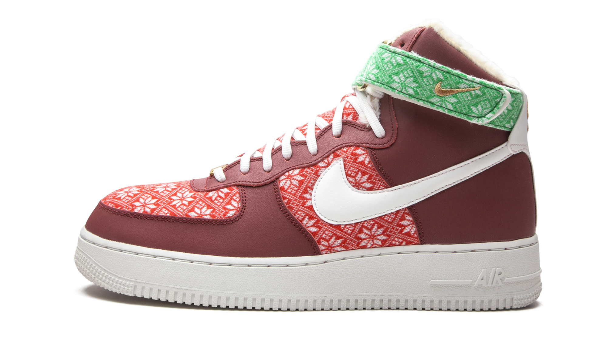 nike air force 1 high nordic christmas 2020+DC1620-600+diagnol right view 1