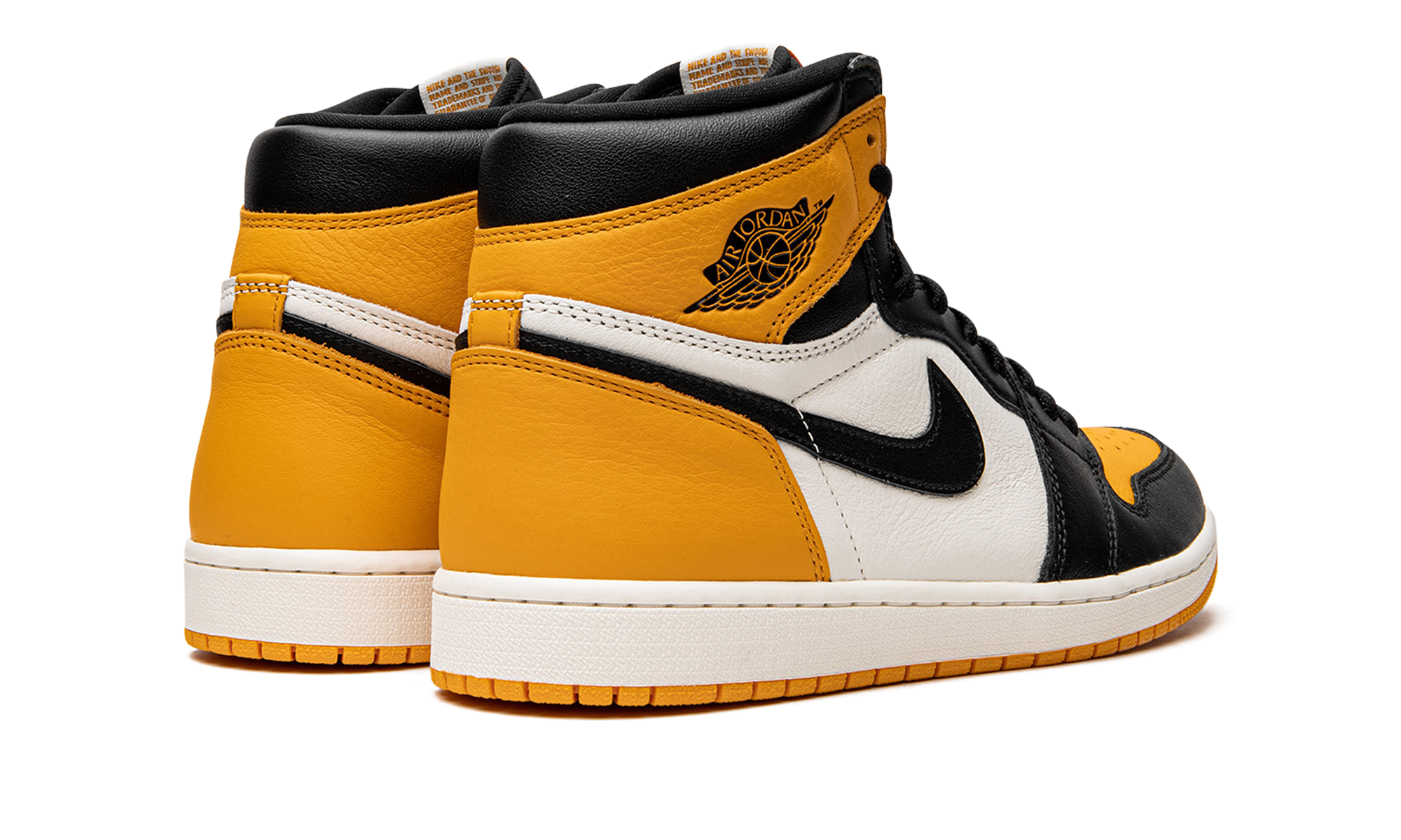 jordan 1 retro high og taxi+555088-711+diagnol right behind view