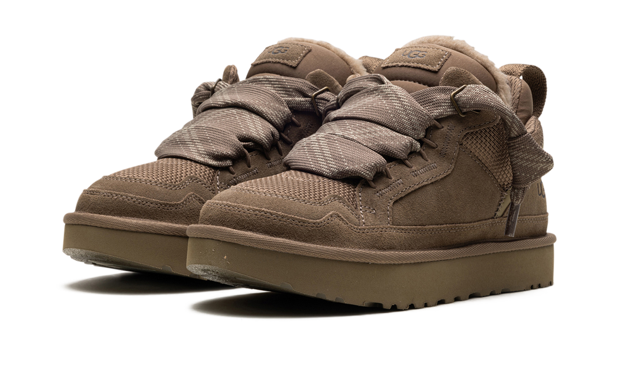 ugg lowmel hickory women s+1144032-HCK+diagnol left view