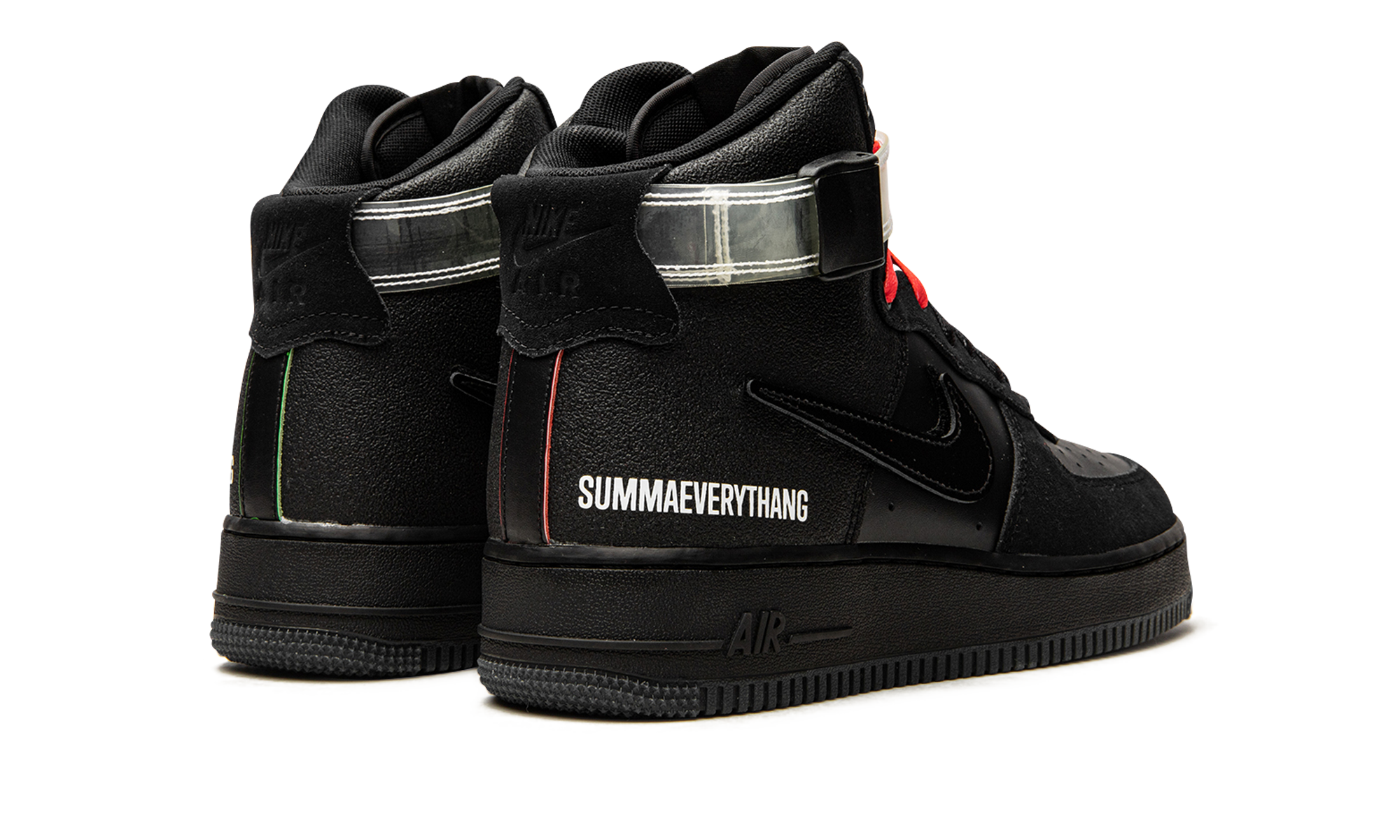 nike air force 1 high all for 1 lauren halsey summaeverythang+CU3052-001+diagnol right behind view