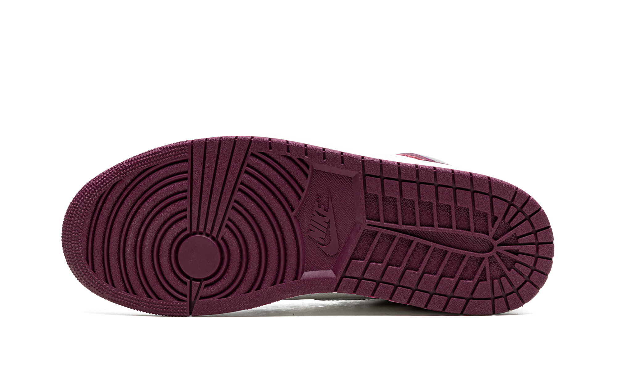 jordan 1 retro high og bordeaux+555088-611+bottom view