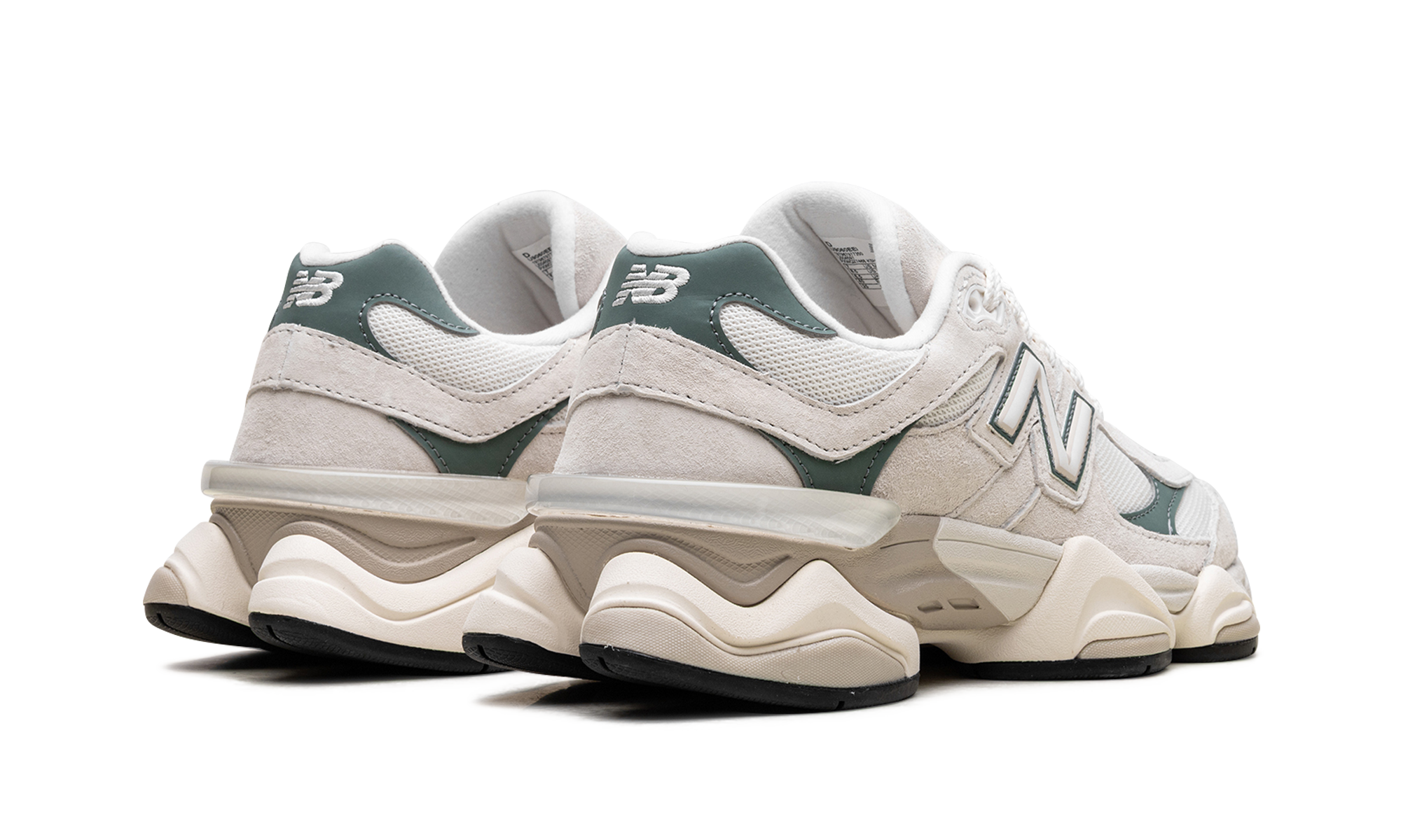 new balance 9060 linen dark juniper+U9060EEI+diagnol right behind view