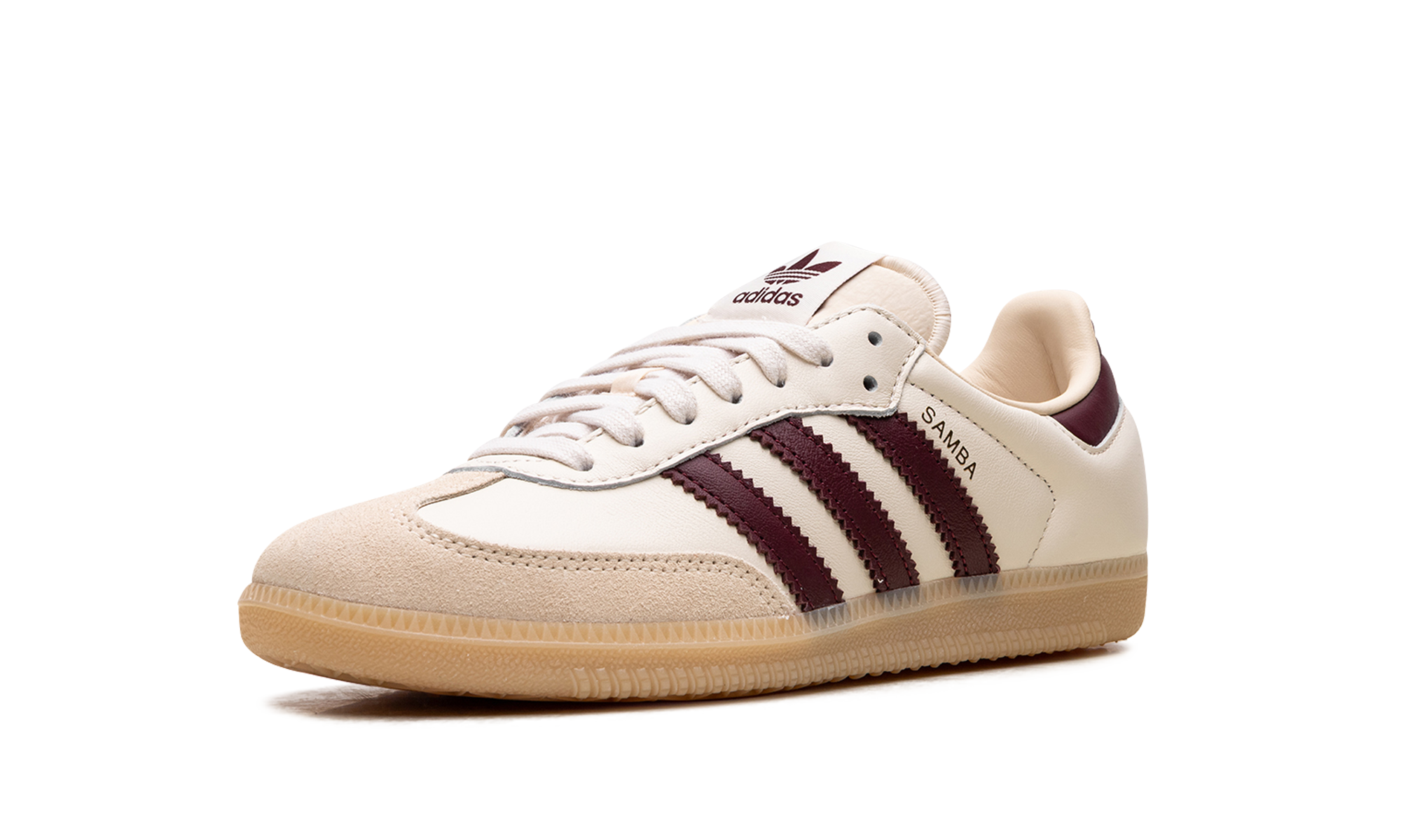 adidas samba og wonder white shadow red+JS3830+left diagnol single view