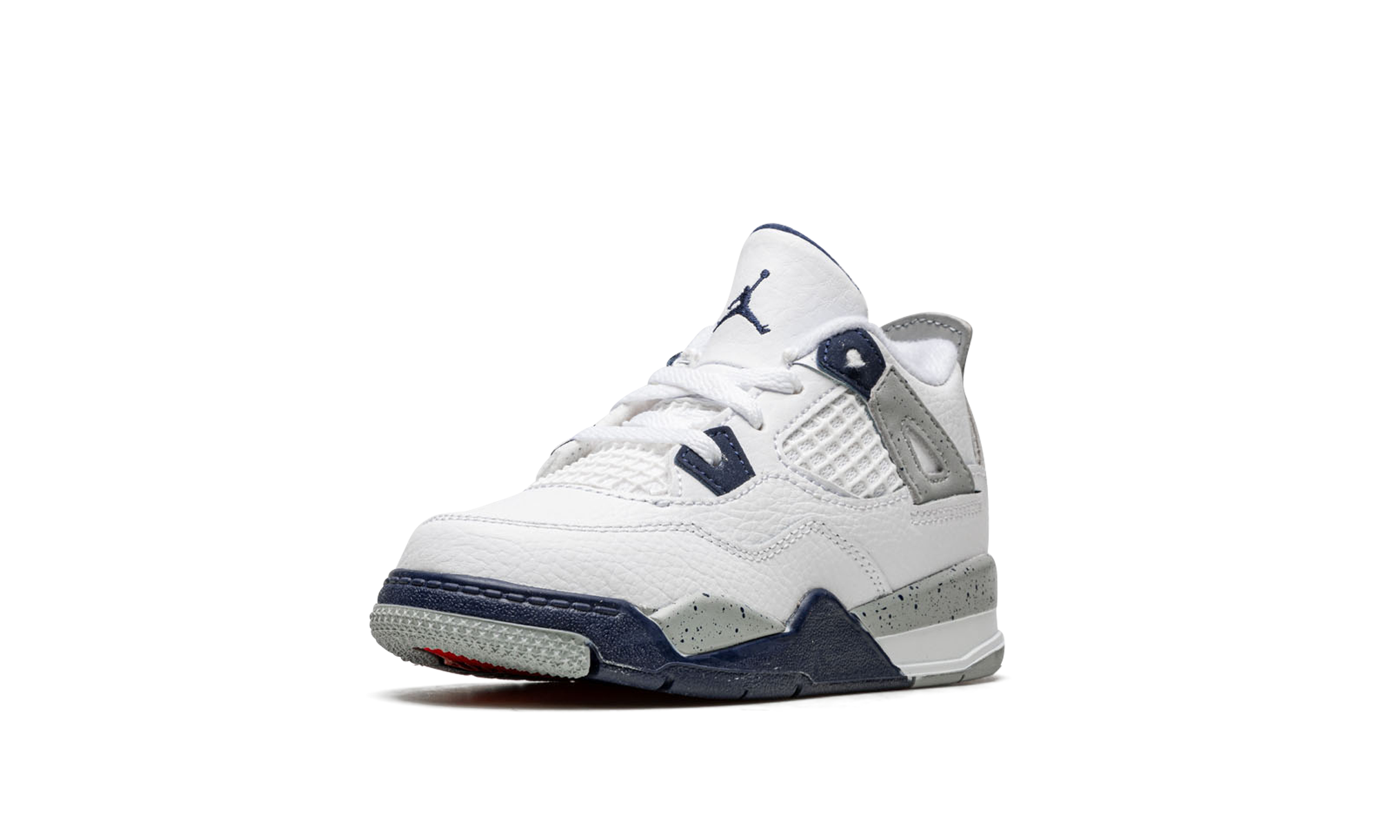 jordan 4 retro midnight navy td+BQ7670-140+left diagnol single view