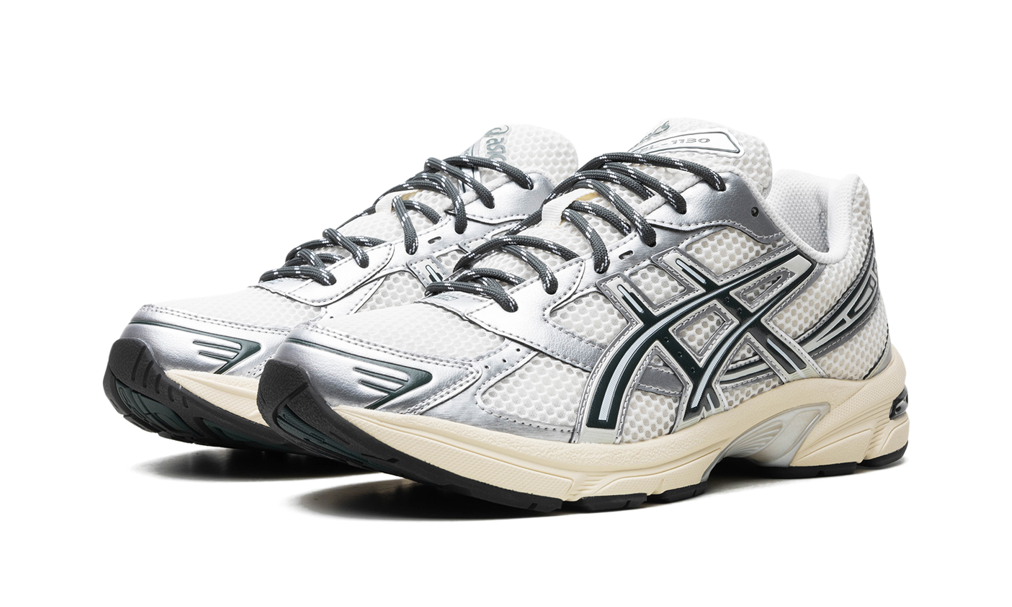 asics gel 1130 kith cream scarab 2024+1203A565-100+diagnol left view