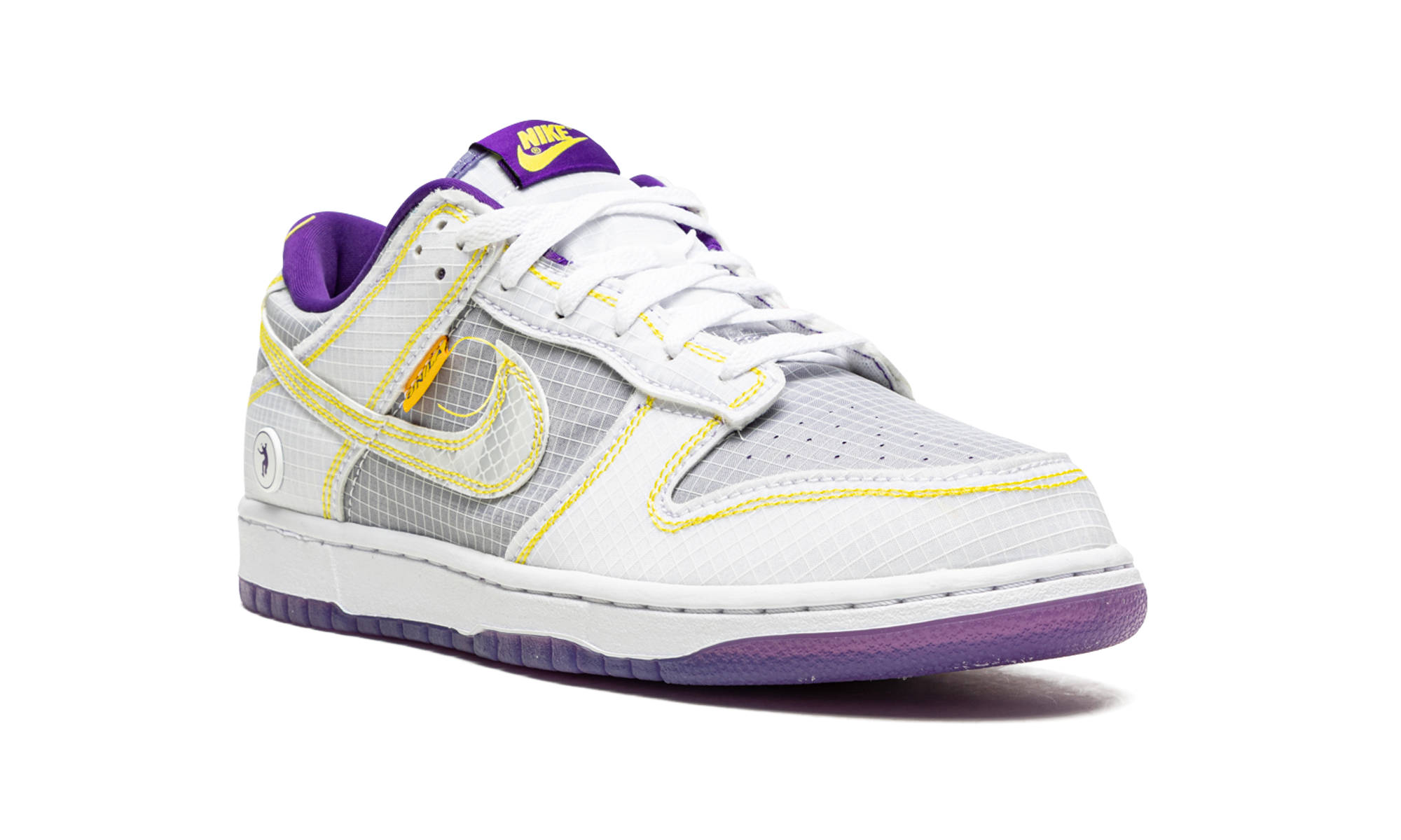 nike dunk low union passport pack court purple+DJ9649-500+diagnol right view