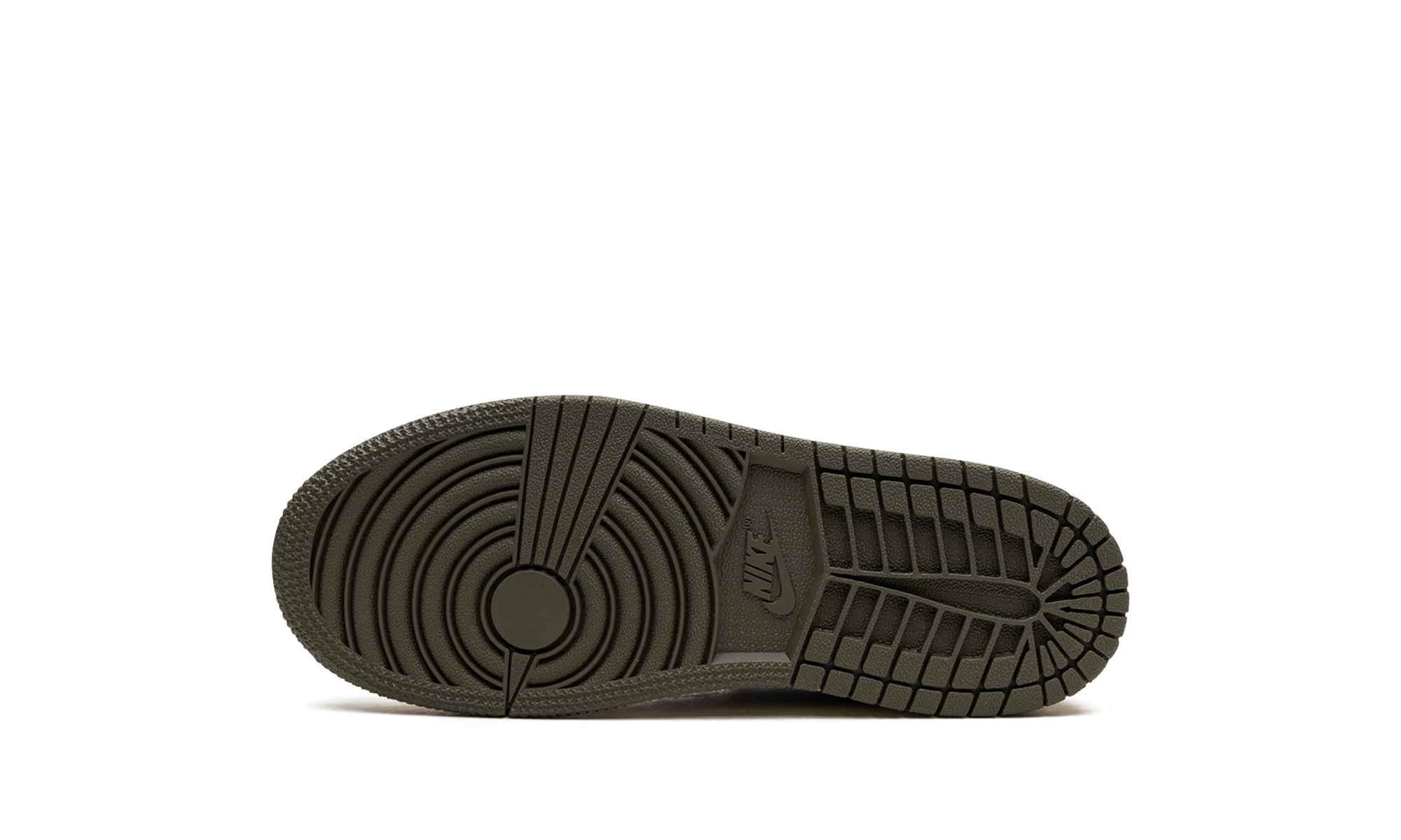 jordan 1 retro low og sp travis scott olive ps+DZ5909-106+bottom view