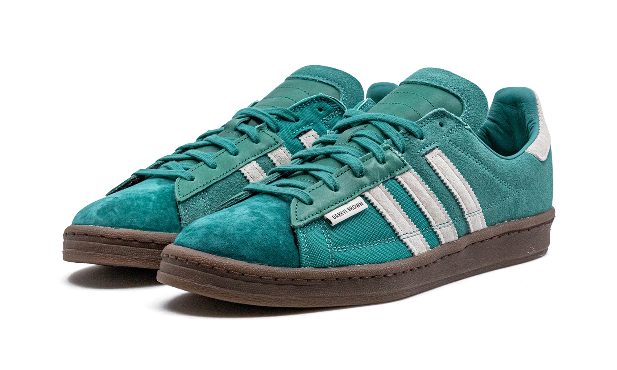 adidas campus 80s darryl brown active green+GX1656+diagnol left view