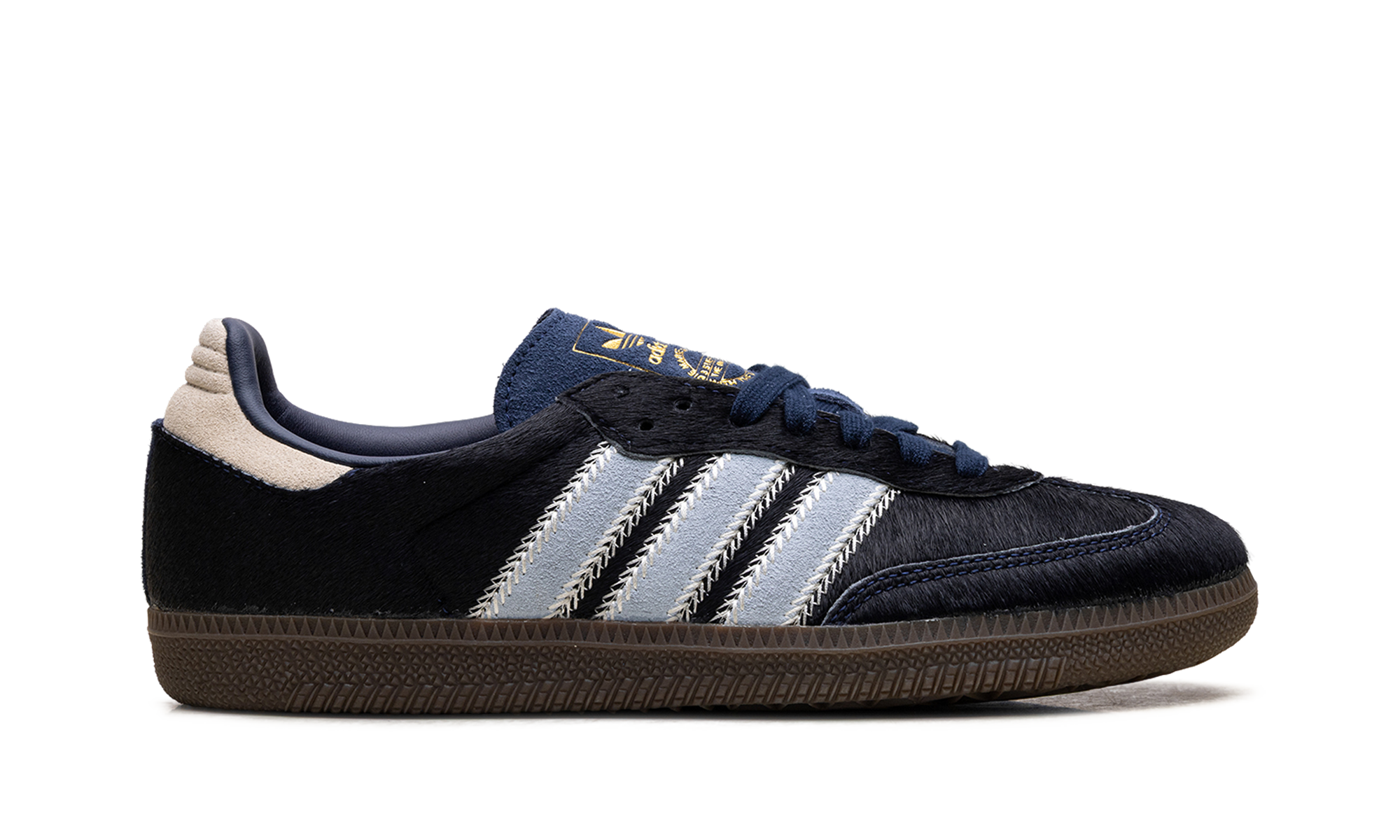 adidas samba og pony hair night indigo clear sky womens+JS3934+right view