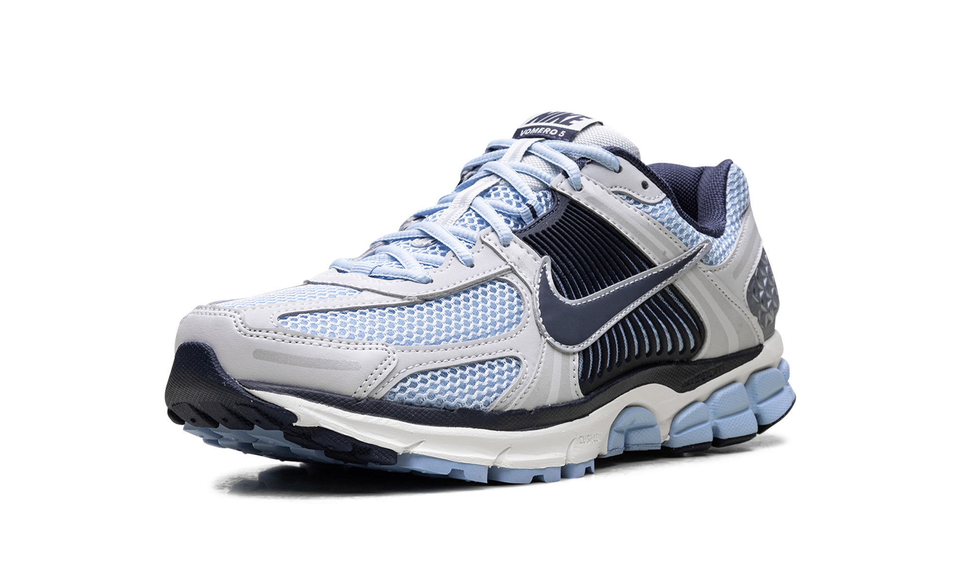 nike zoom vomero 5 psychic blue+FB9149-402+left diagnol single view
